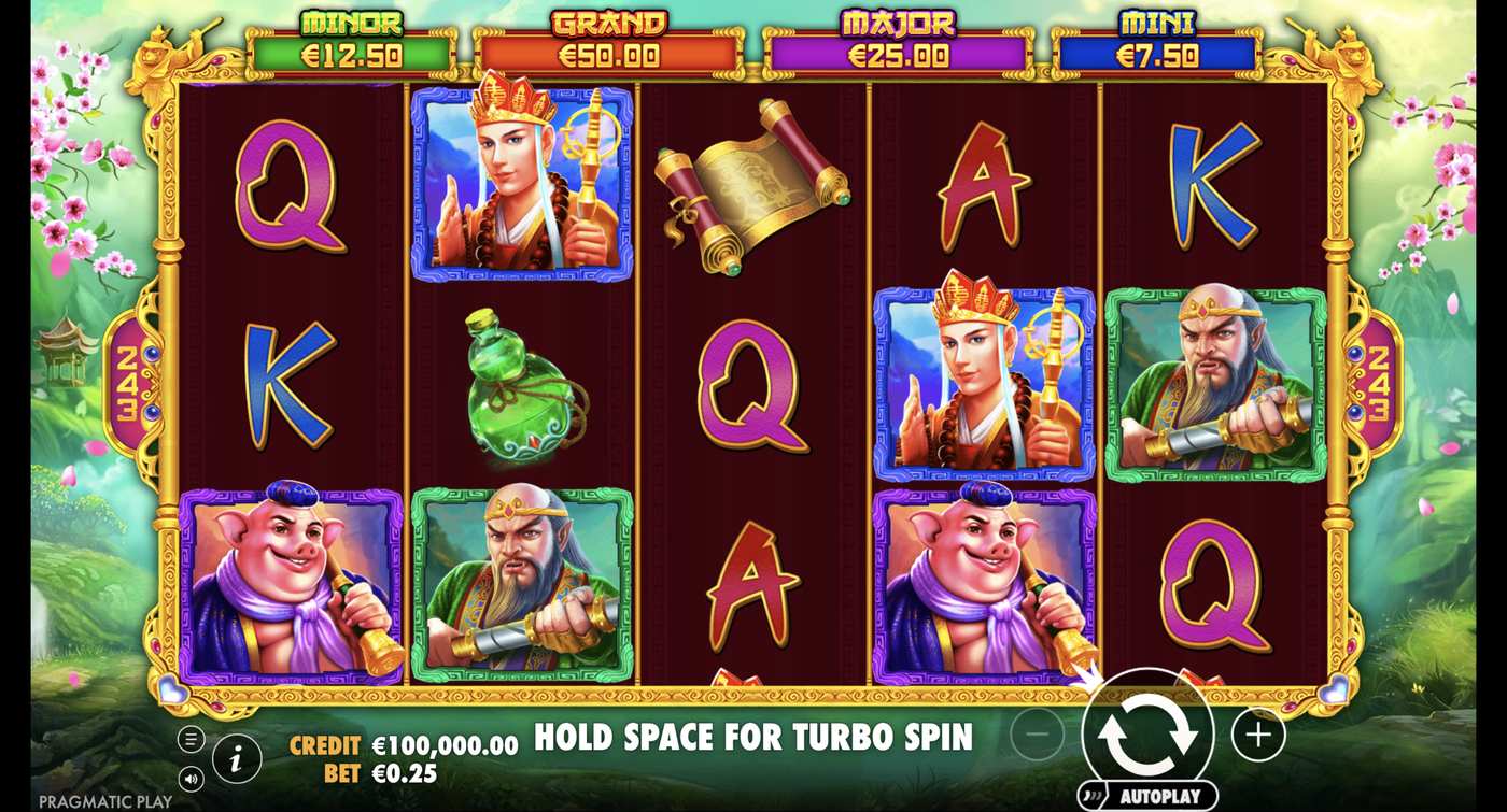 Monkey Warrior: image of main menu