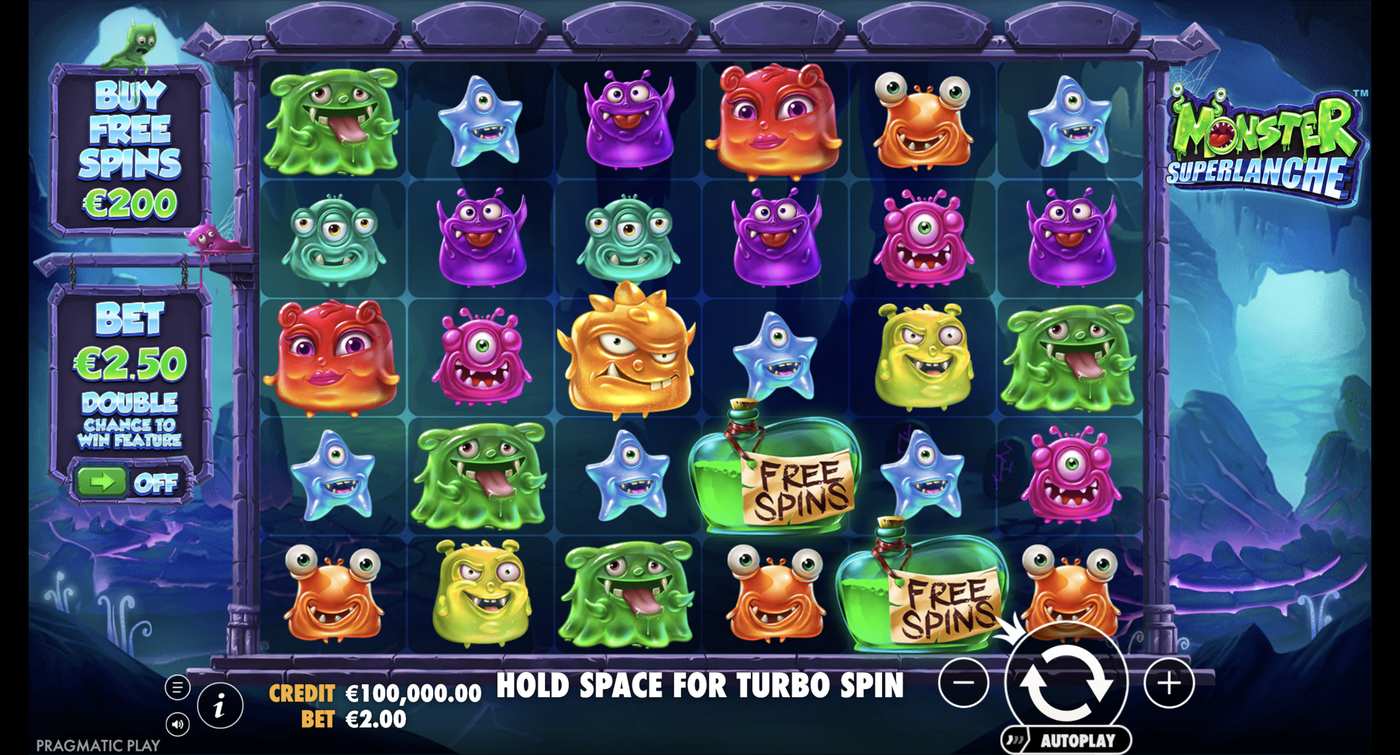 Monster Superlanche: image of main menu