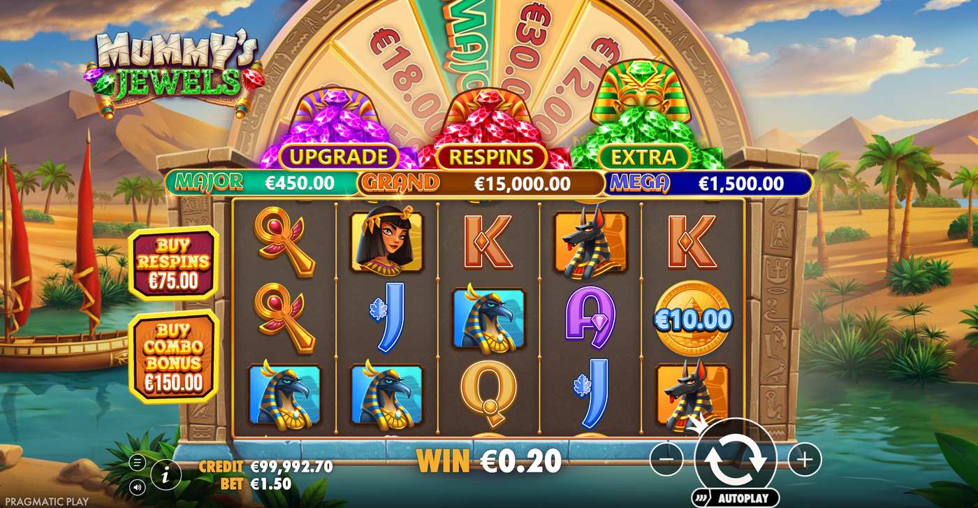 Mummy's Jewels: image of winning