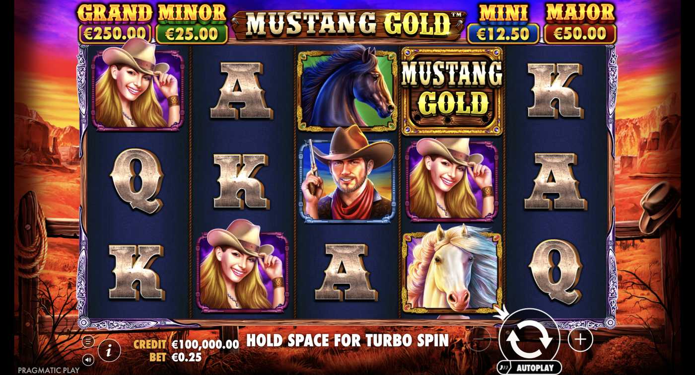 Mustang Gold: image of main menu
