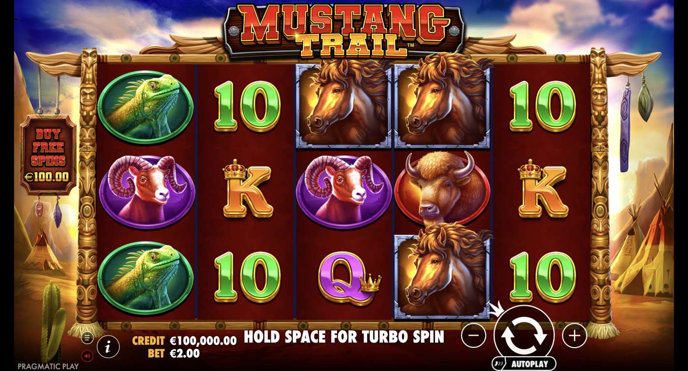 Mustang Trail: image of main menu