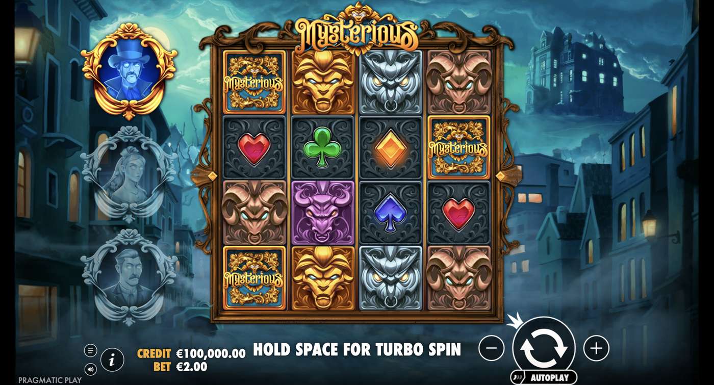 Mysterious: image of main menu
