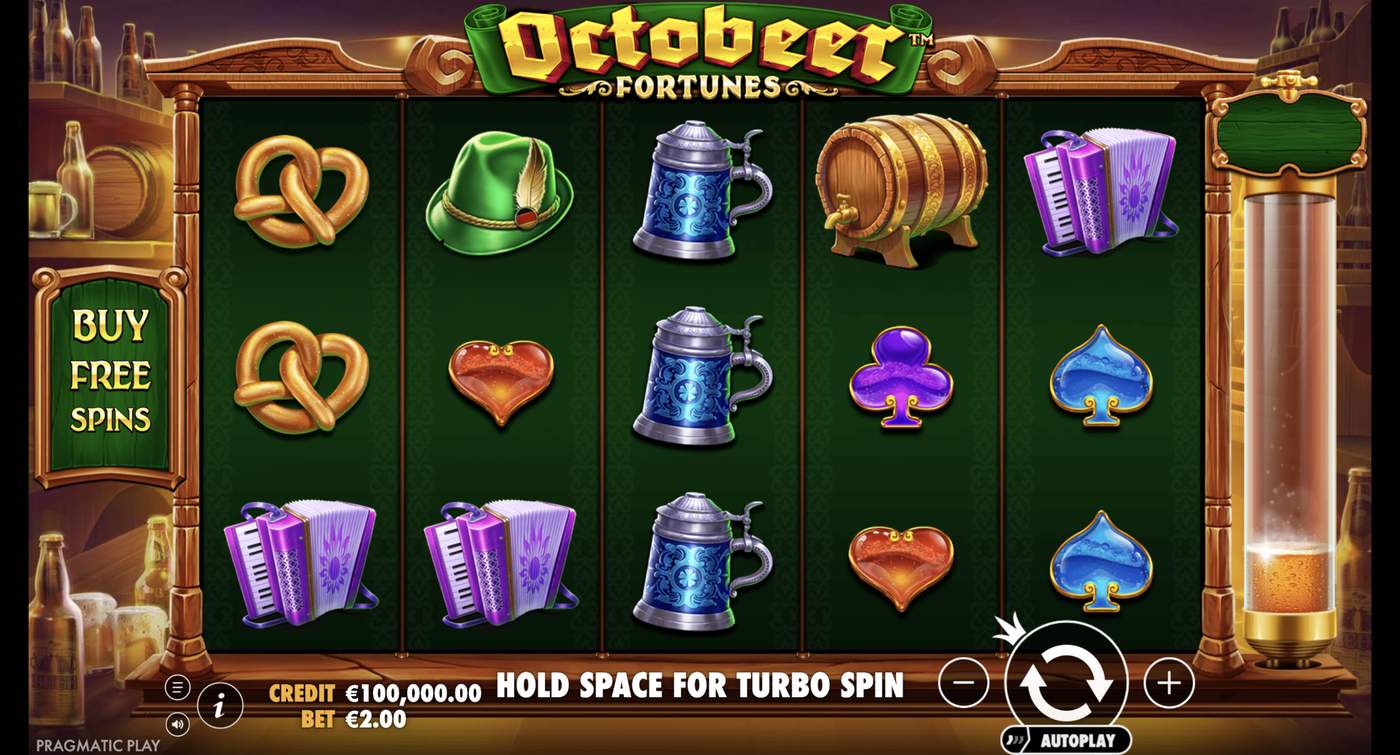 Octobeer Fortunes: image of main menu