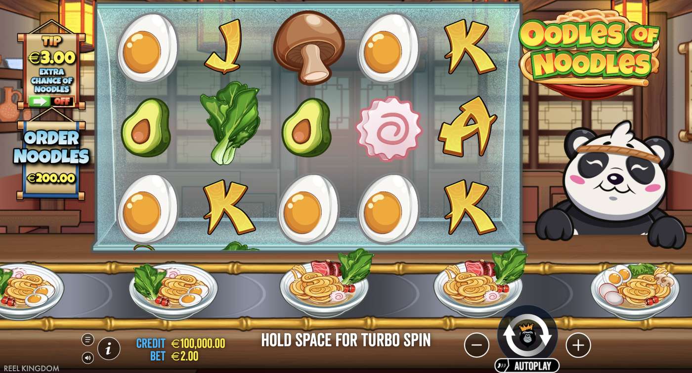 Oodles of Noodles: image of main menu