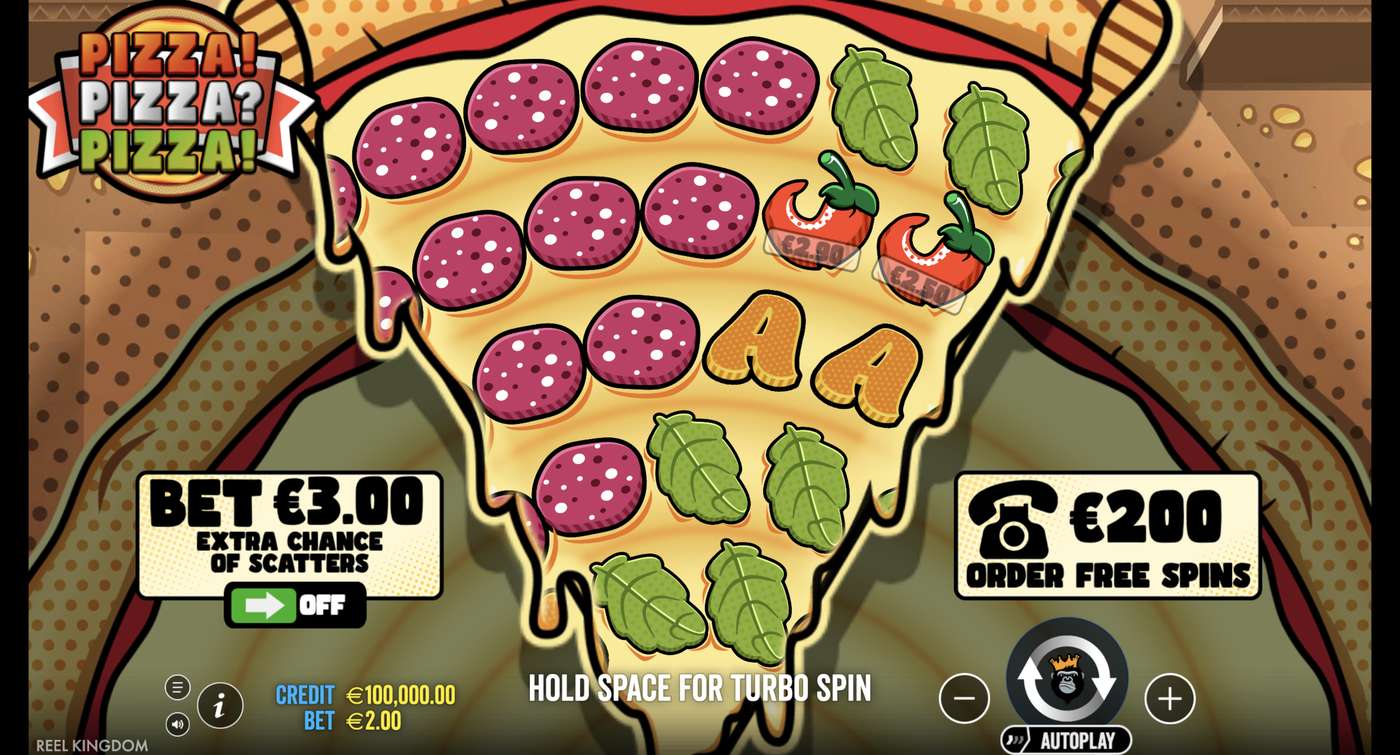 PIZZA! PIZZA? PIZZA!: image of main menu
