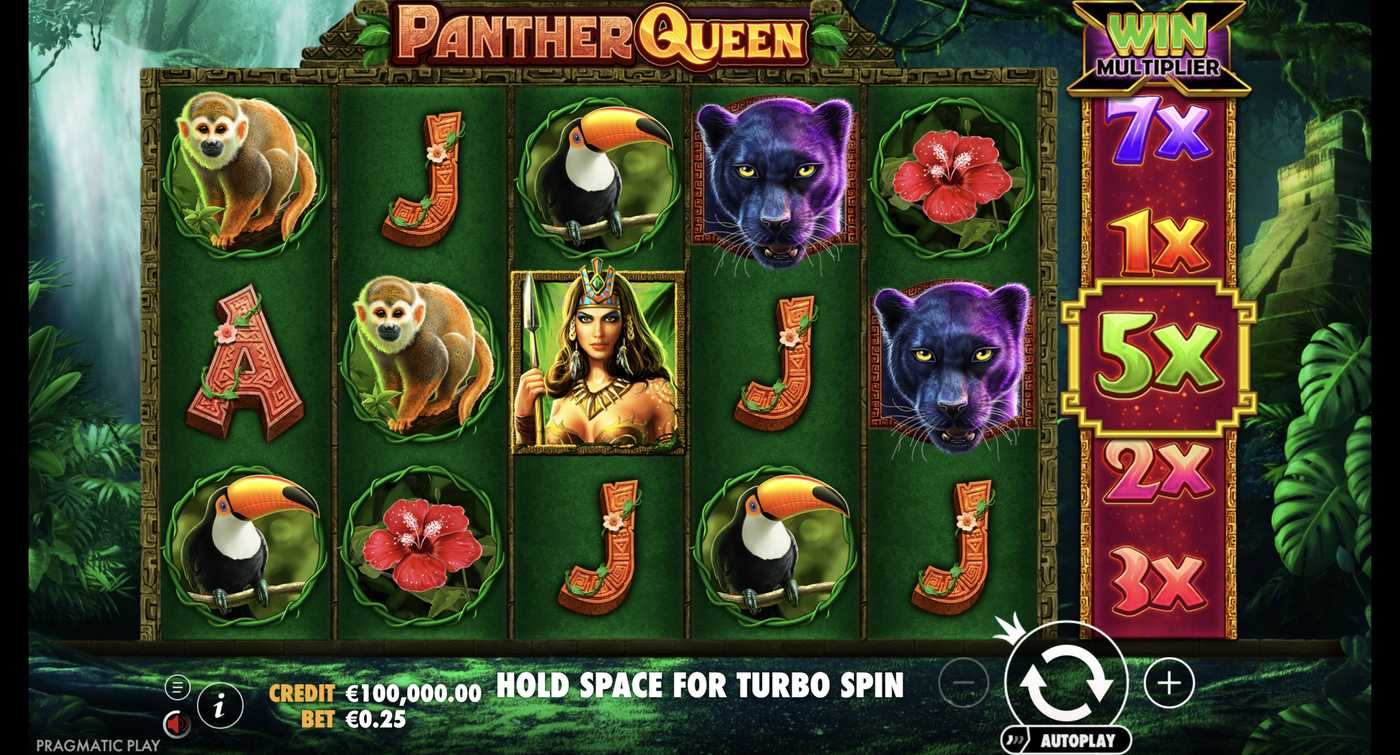 Panther Queen: image of main menu