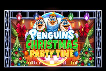 Penguins Christmas Party Time Online Slot Logo