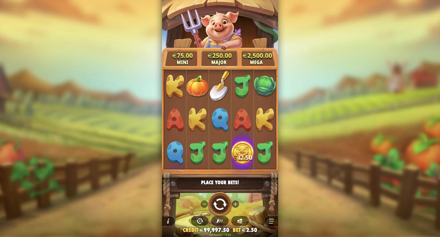 Pig Farm: image of main menu