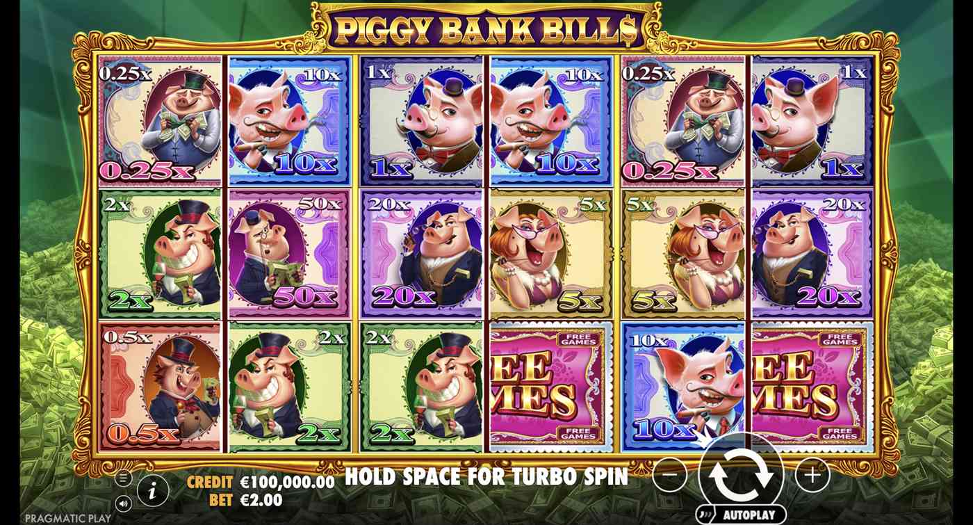 Piggy Bank Bills: image of main menu