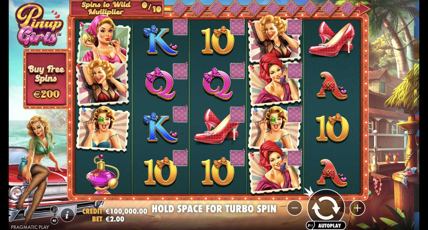 Pinup Girls: image of main menu