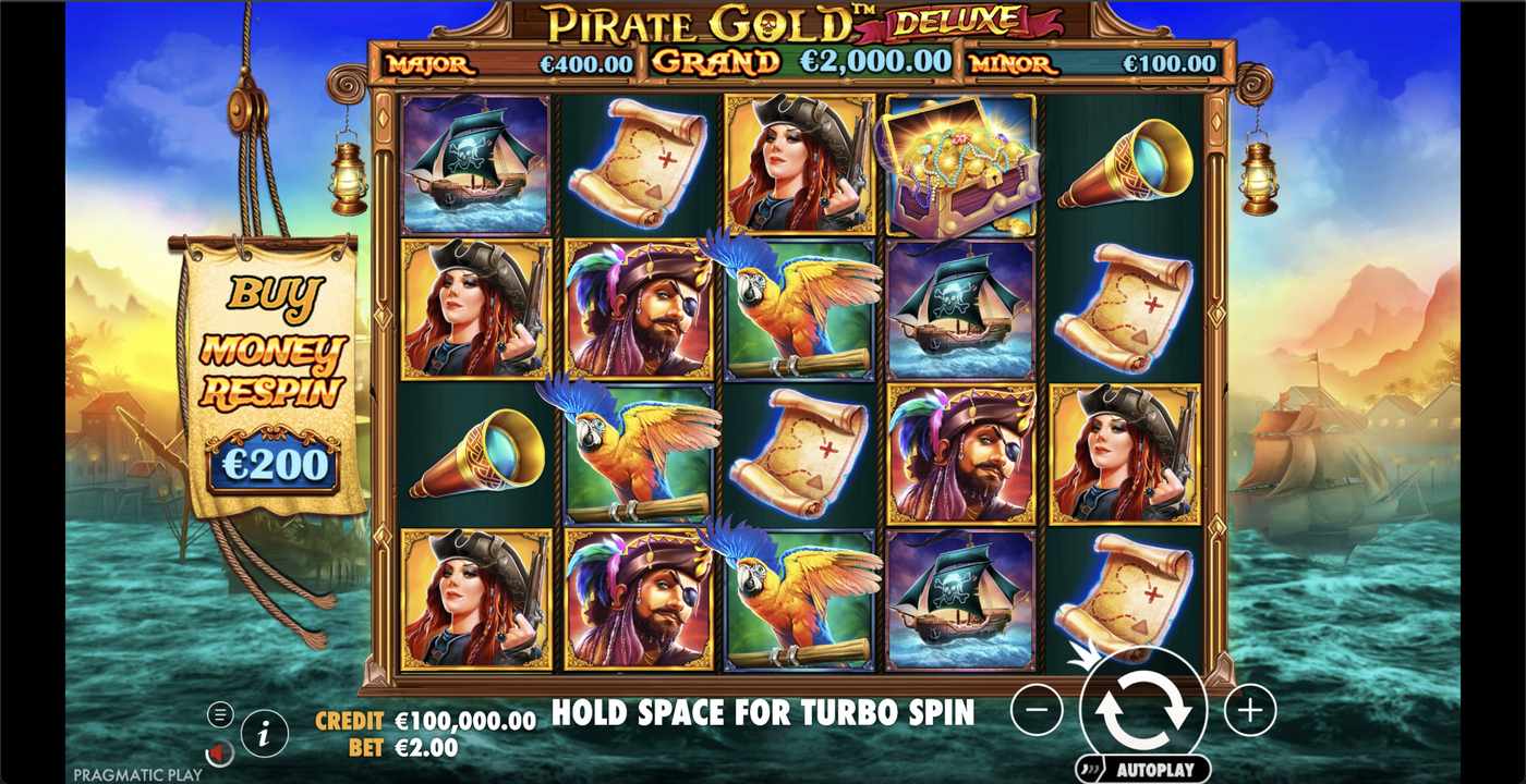 Pirate Gold Deluxe: image of main menu