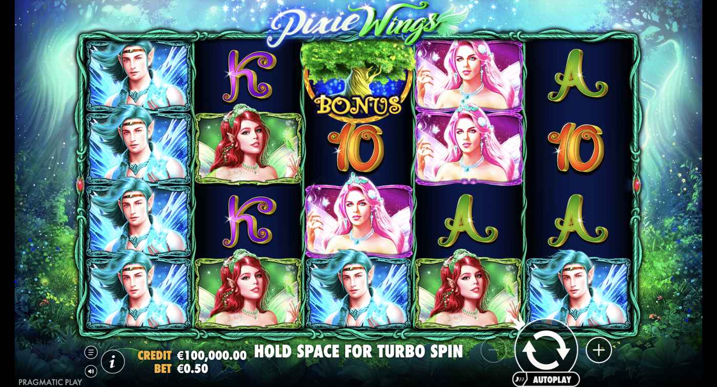 Pixie Wings: image of main menu