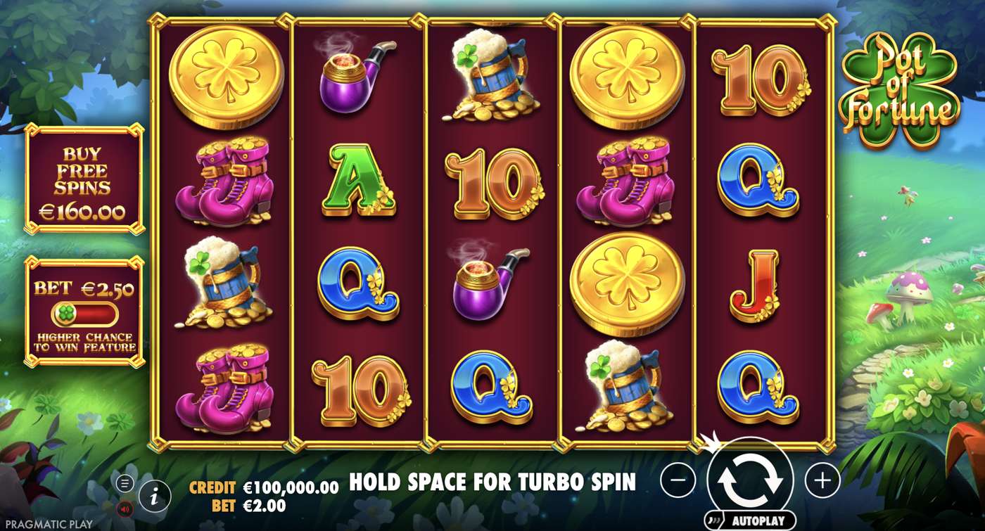 Pot of Fortune: image of main menu