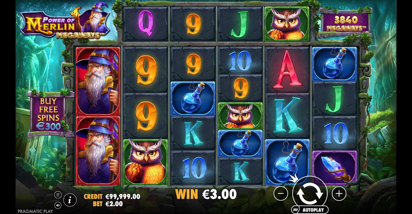 Power of Merlin Megaways: image of winning