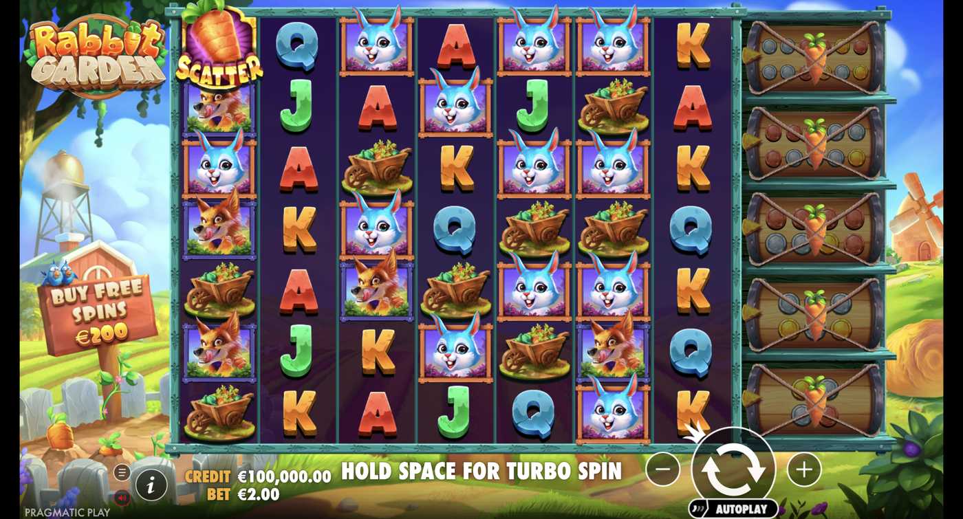 Rabbit Garden: image of main menu