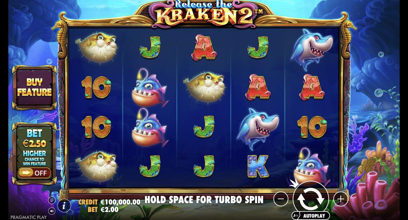 Release the Kraken 2: image of main menu