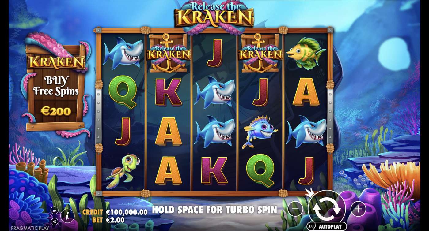 Release the Kraken: image of main menu