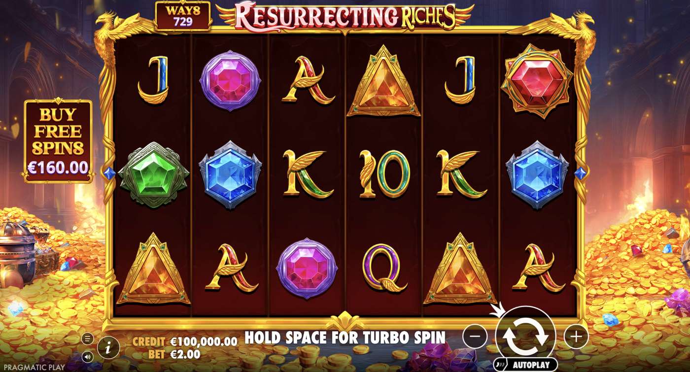 Resurrecting Riches: image of main menu