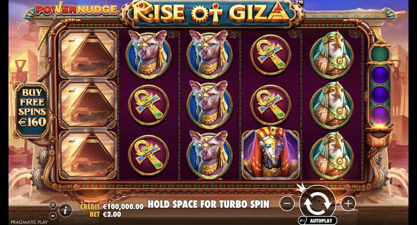 Rise of Giza PowerNudge: image of main menu