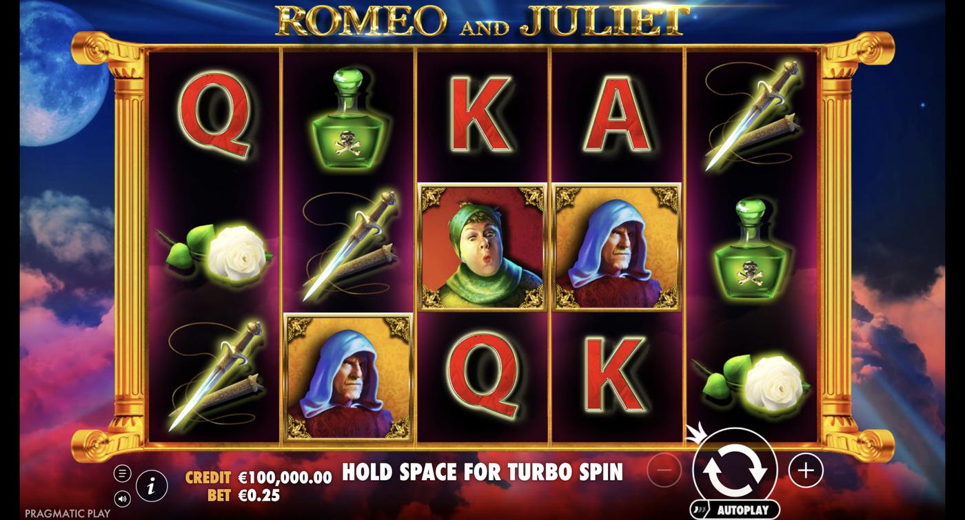 Romeo and Juliet: image of main menu