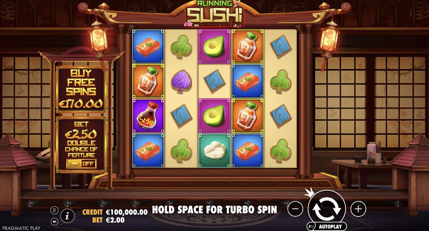 Running Sushi: image of main menu
