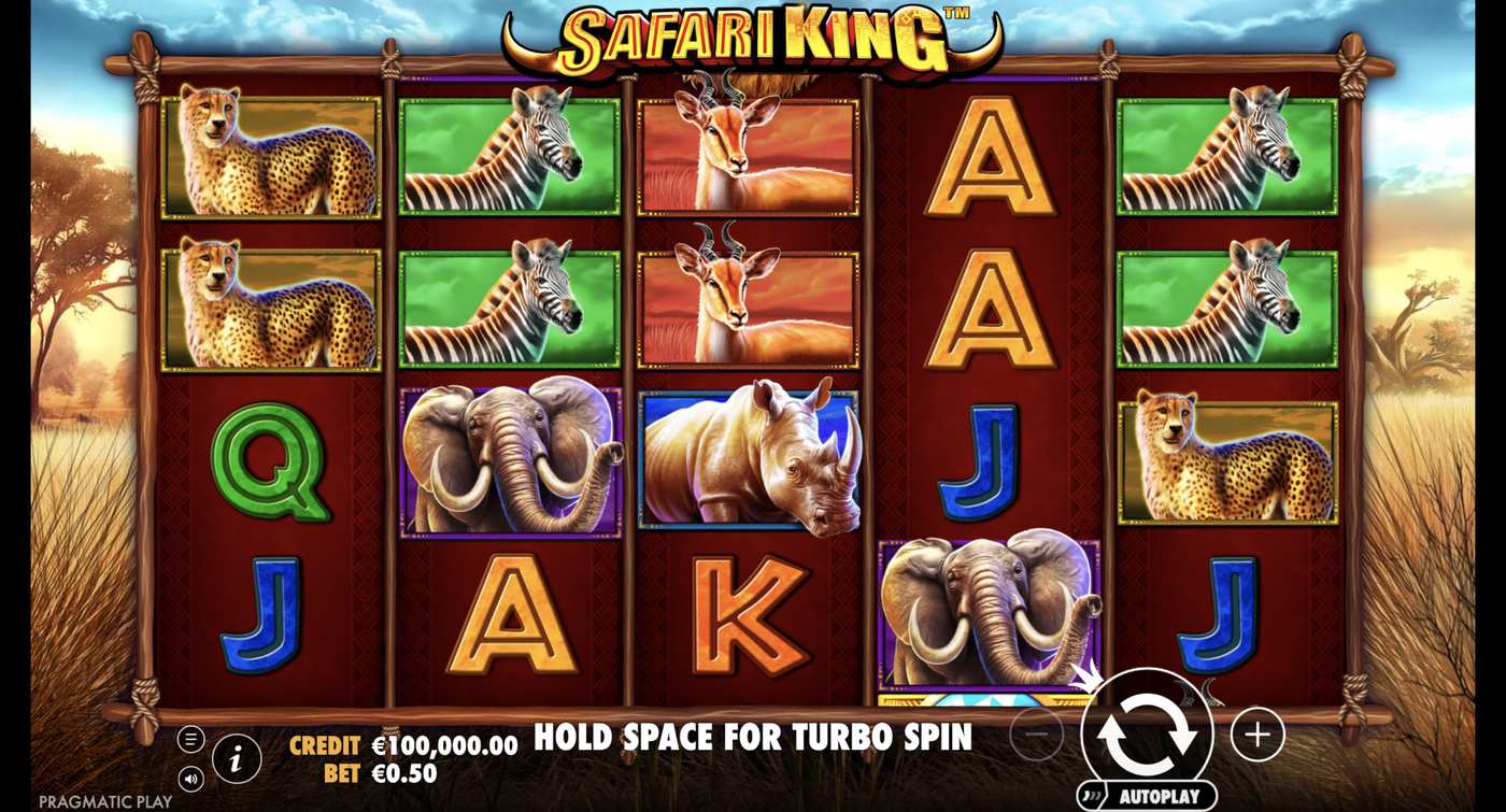 Safari King: image of main menu