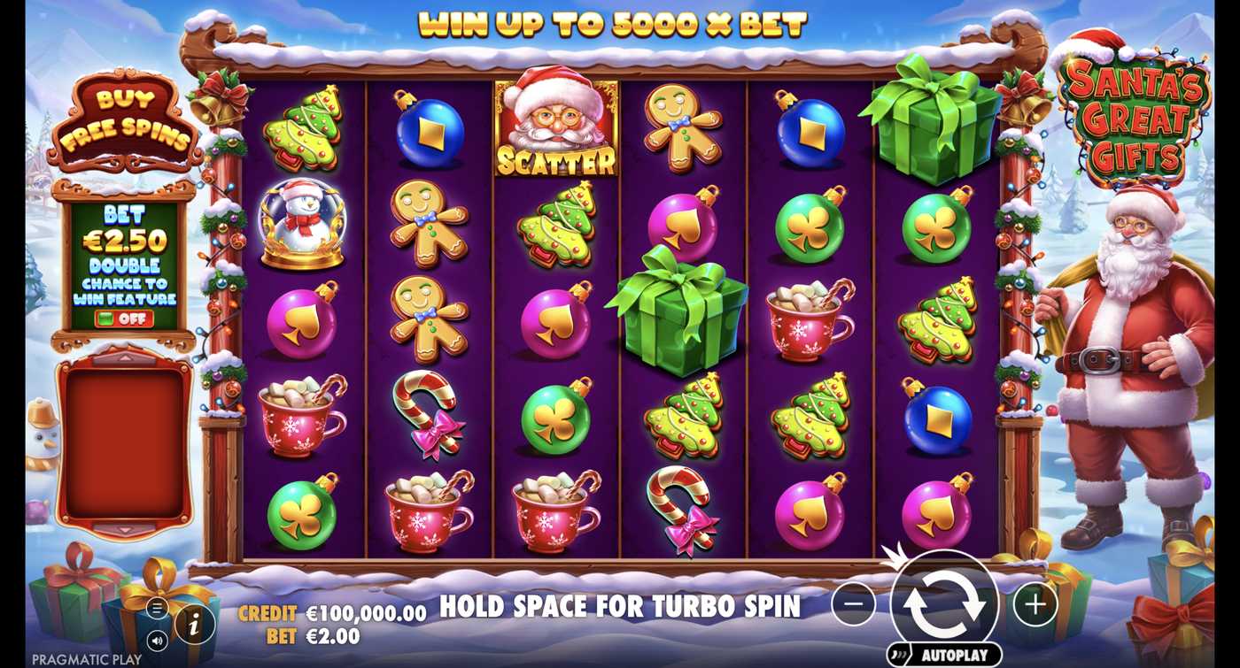 Santa's Great Gifts: image of main menu