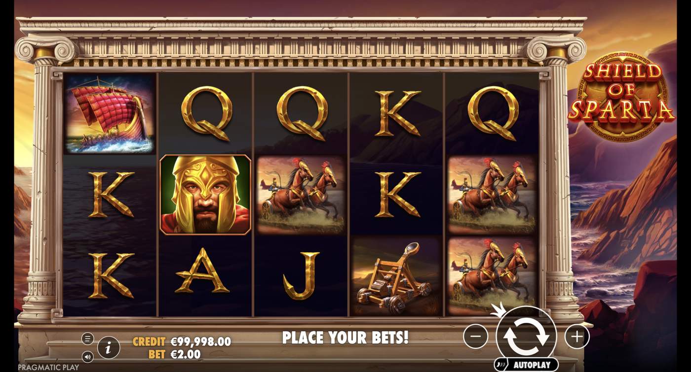 Shield of Sparta: image of main menu