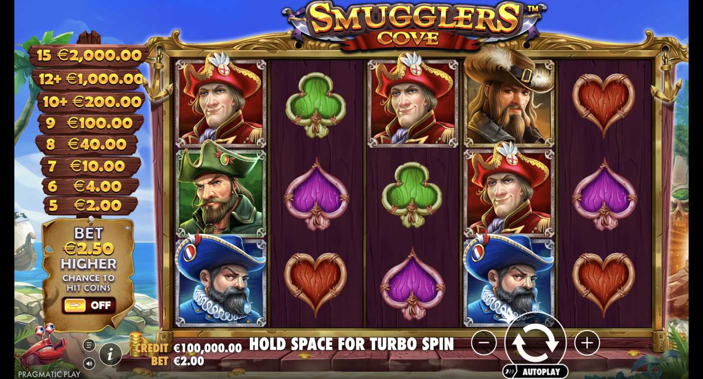 Smugglers Cove: image of main menu