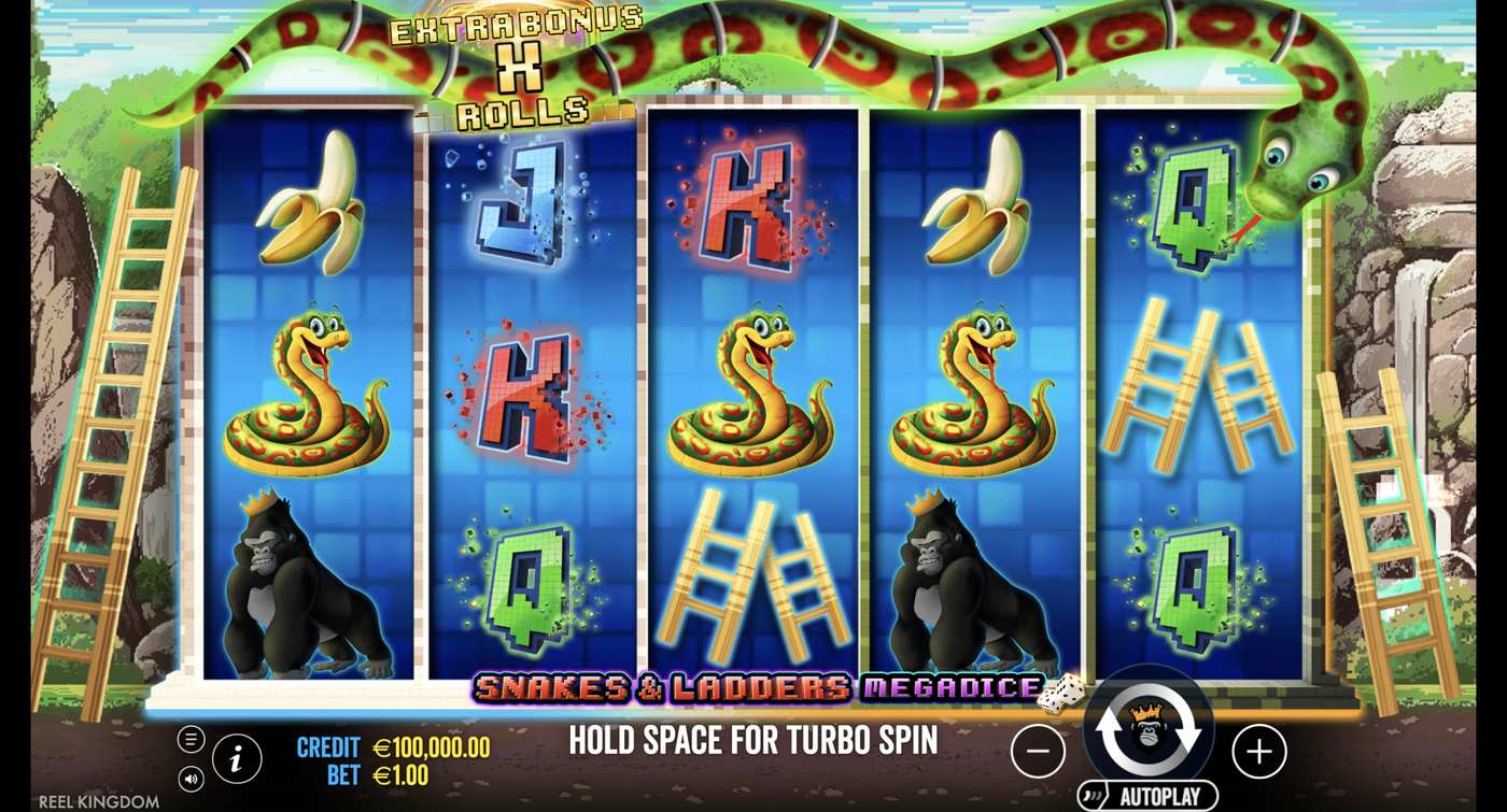 Snakes and Ladders Megadice: image of main menu