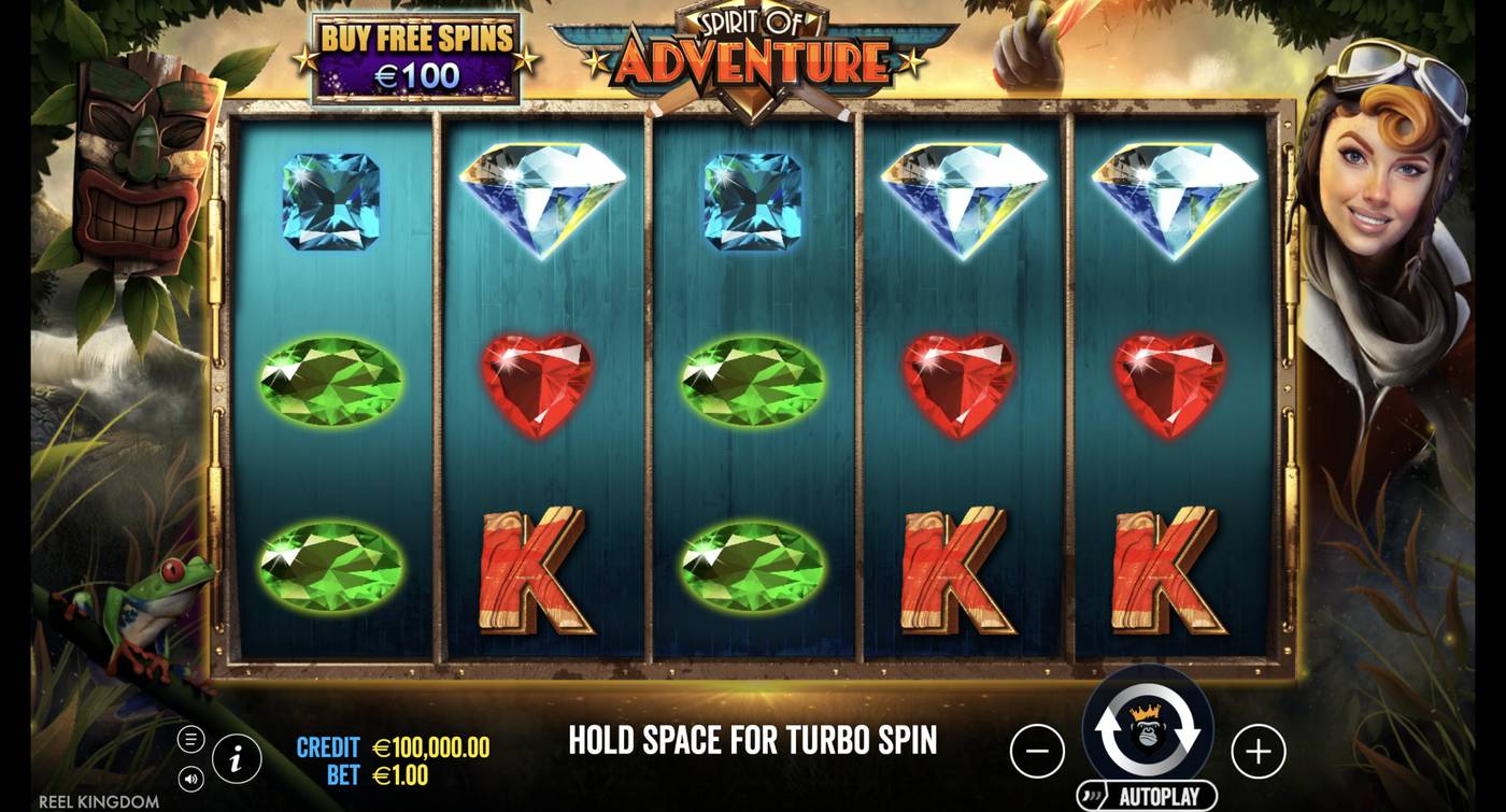 Spirit of Adventure: image of main menu