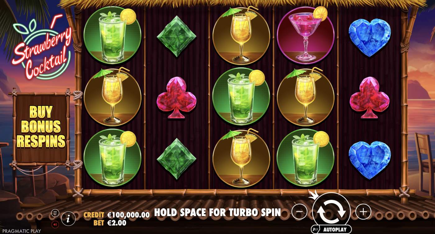 Strawberry Cocktail: image of main menu