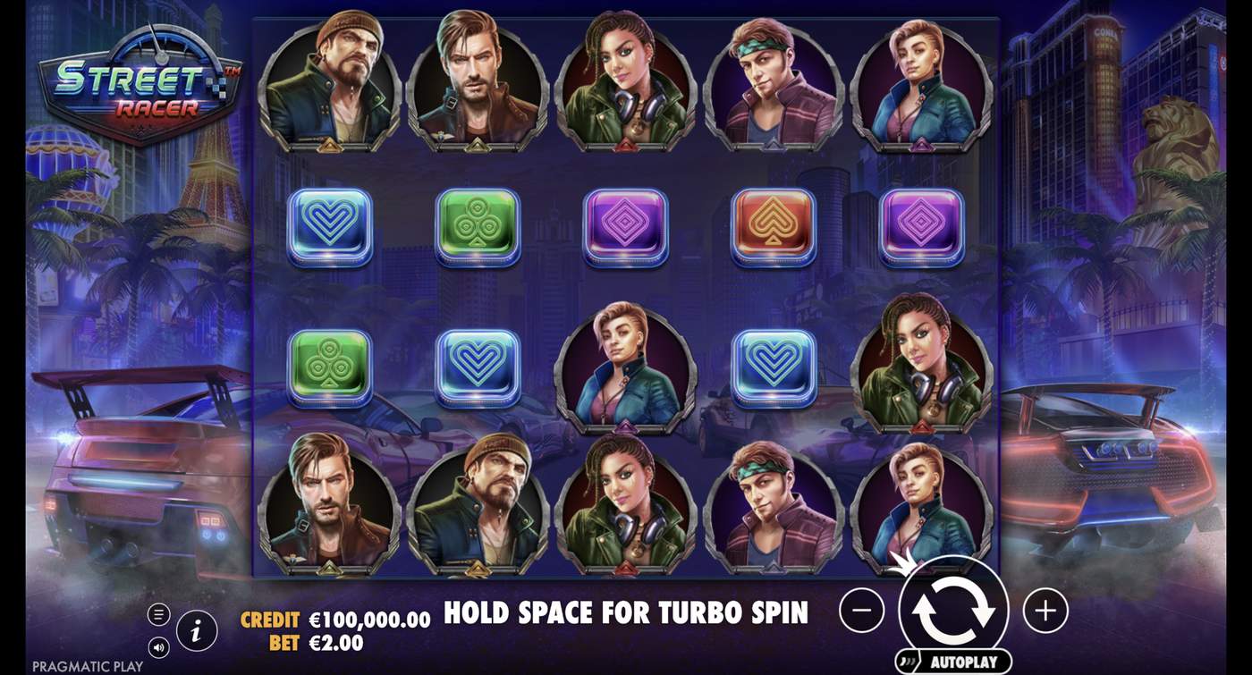 Street Racer: image of main menu