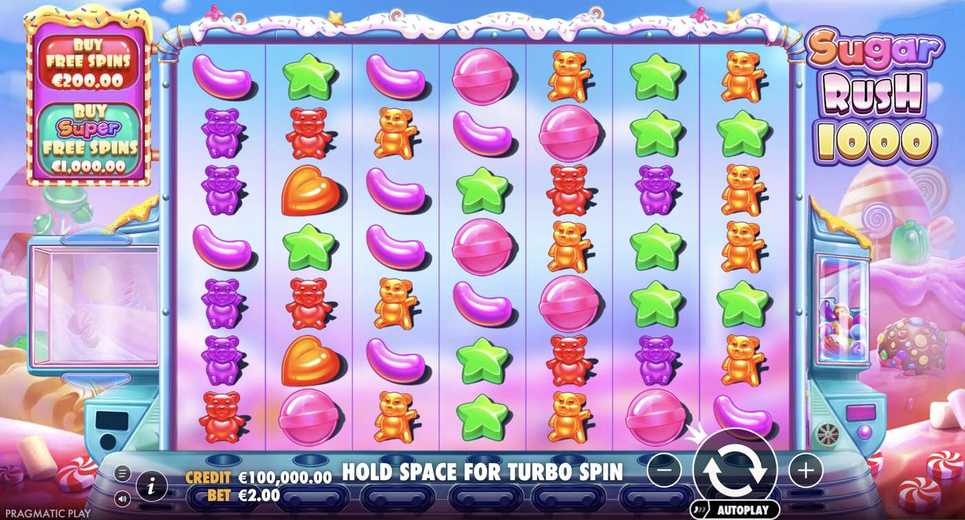 Sugar Rush 1000: image of main menu