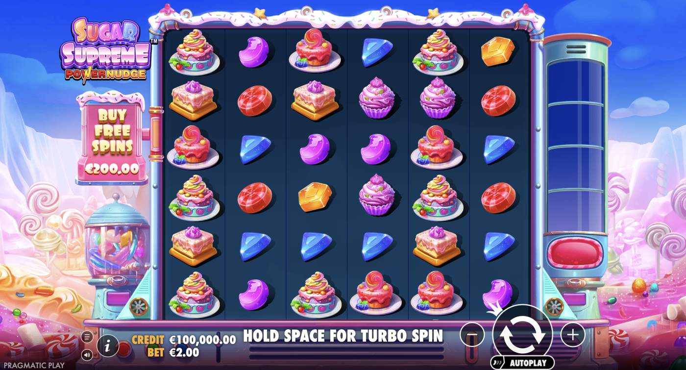 Sugar Supreme Powernudge: image of main menu