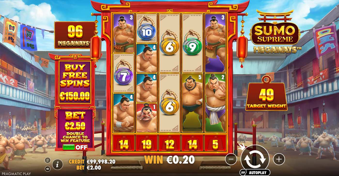 Sumo Supreme Megaways: image of winning