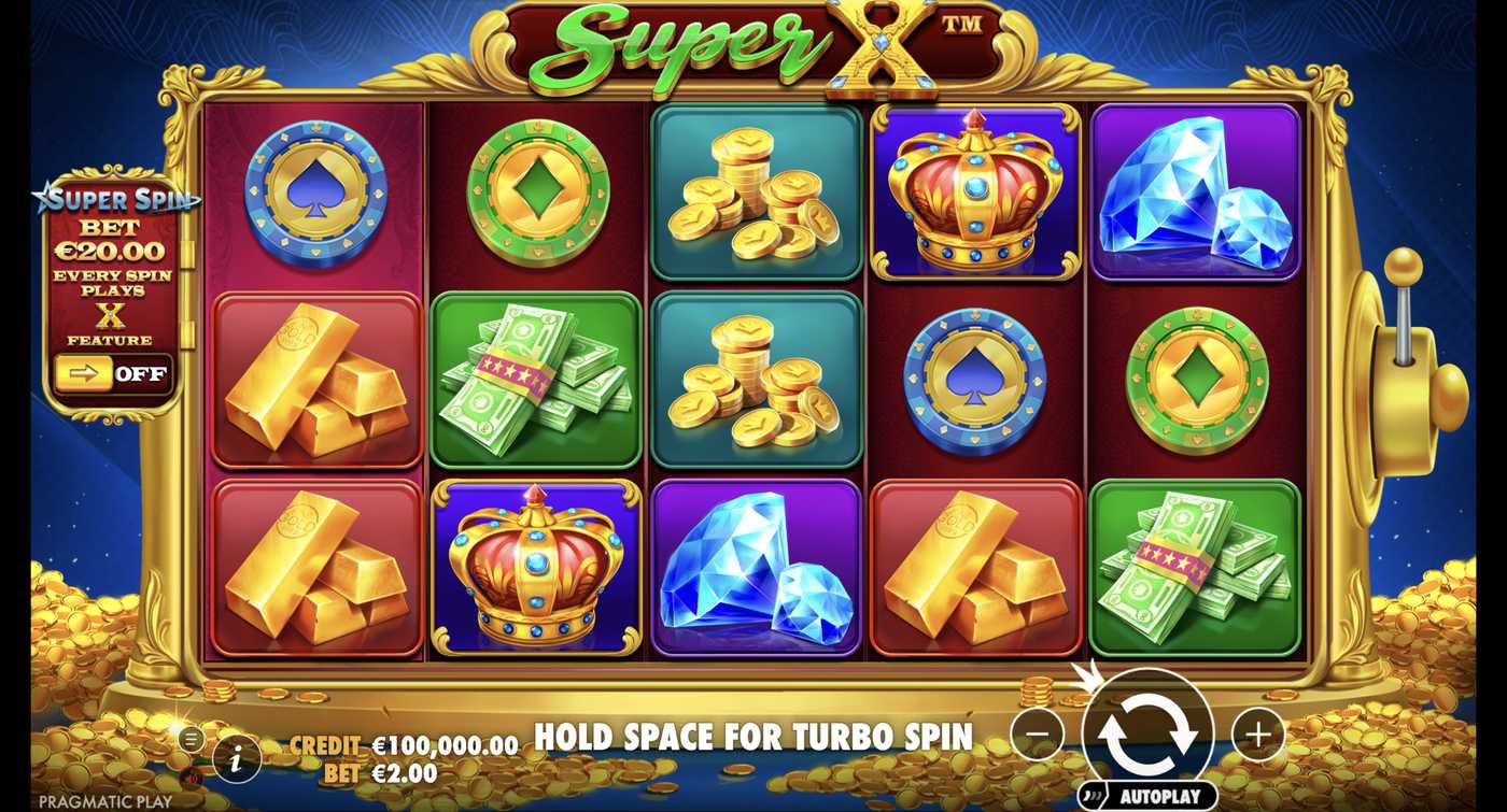 Super X: image of main menu