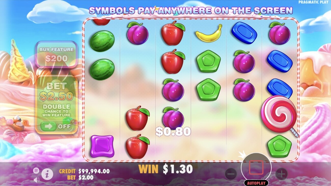 Sweet Bonanza: image of winning