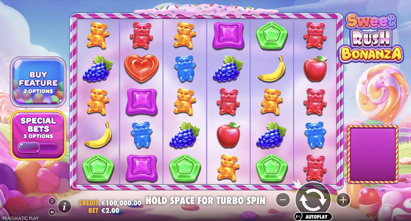 Sweet Rush Bonanza: image of main menu