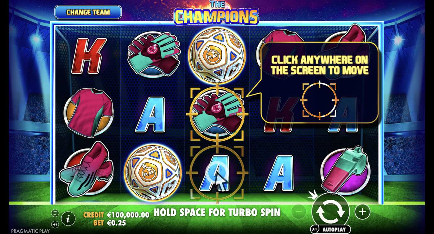The Champions: image of main menu