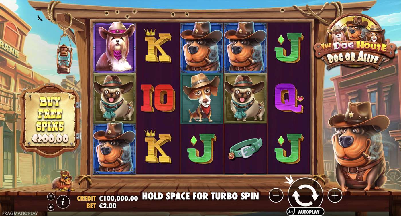 The Dog House - Dog or Alive: image of main menu