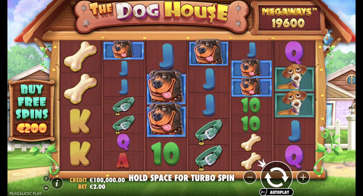 The Dog House Megaways: image of main menu