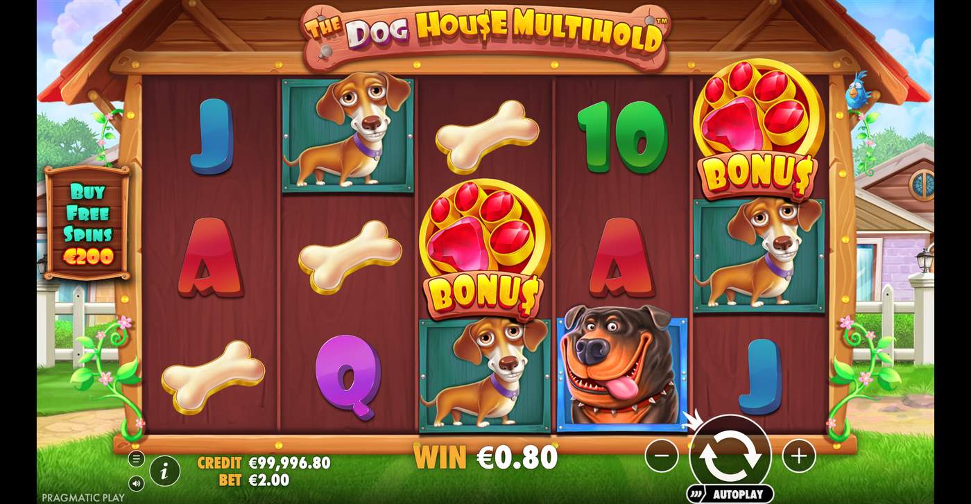 The Dog House Multihold: image of winning