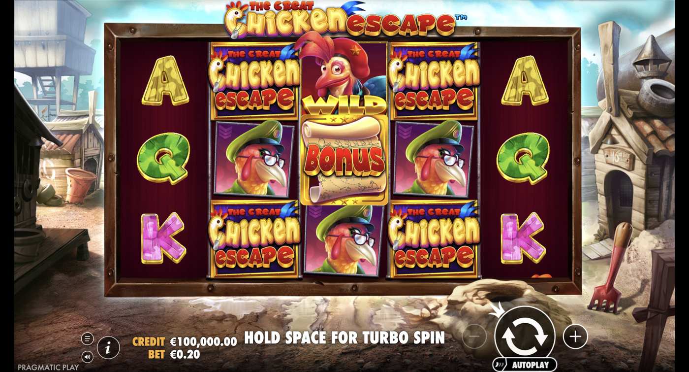 The Great Chicken Escape: image of main menu