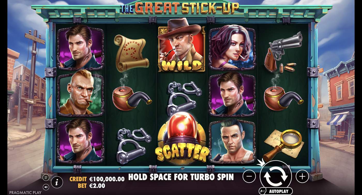 The Great Stick-Up: image of main menu