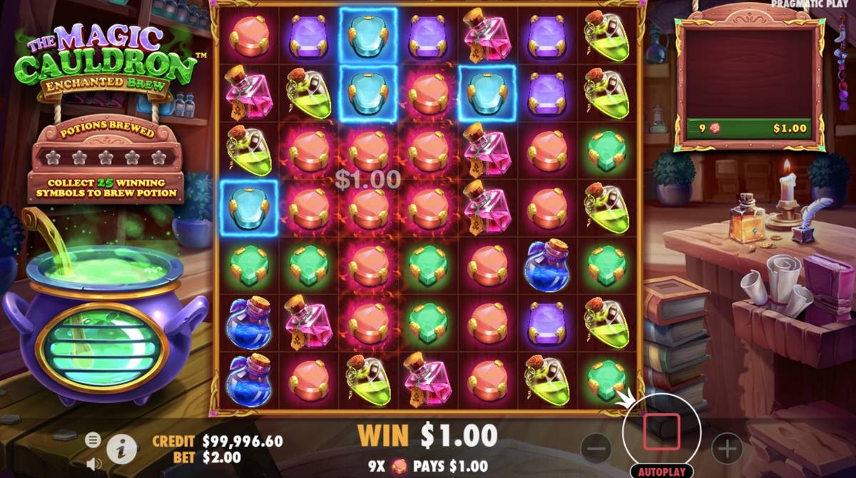 The Magic Cauldron: Enchanted Brew: image of winning