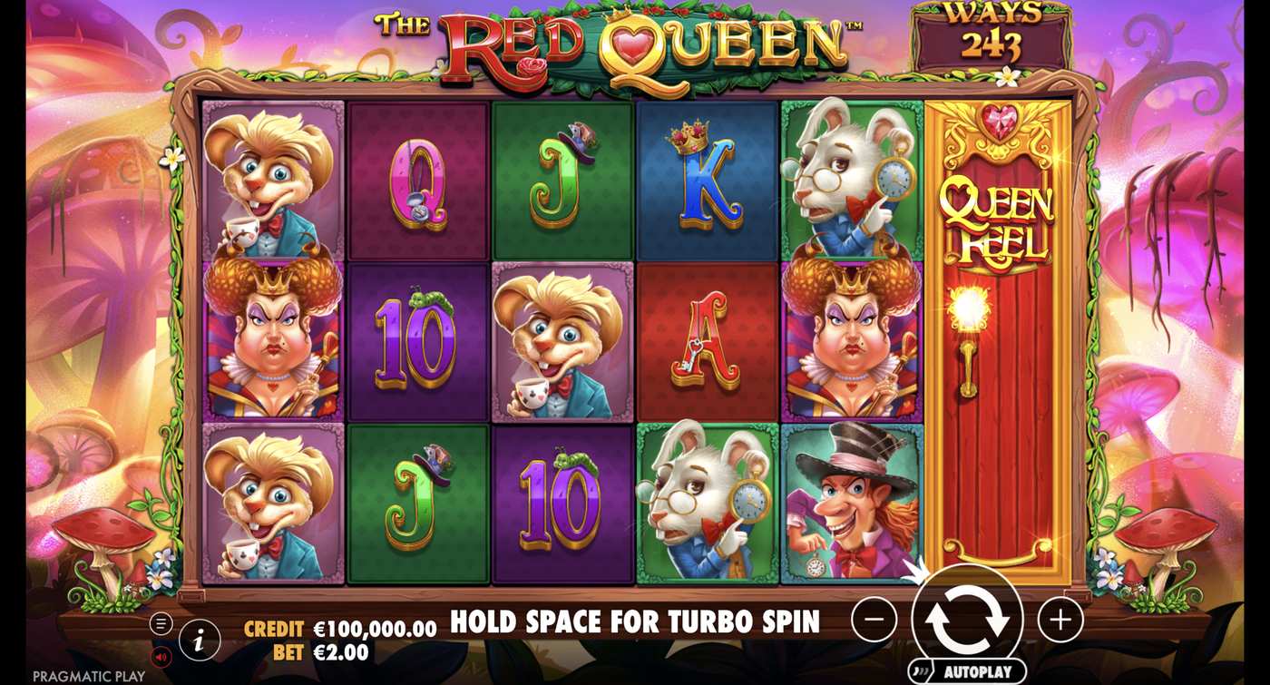 The Red Queen: image of main menu