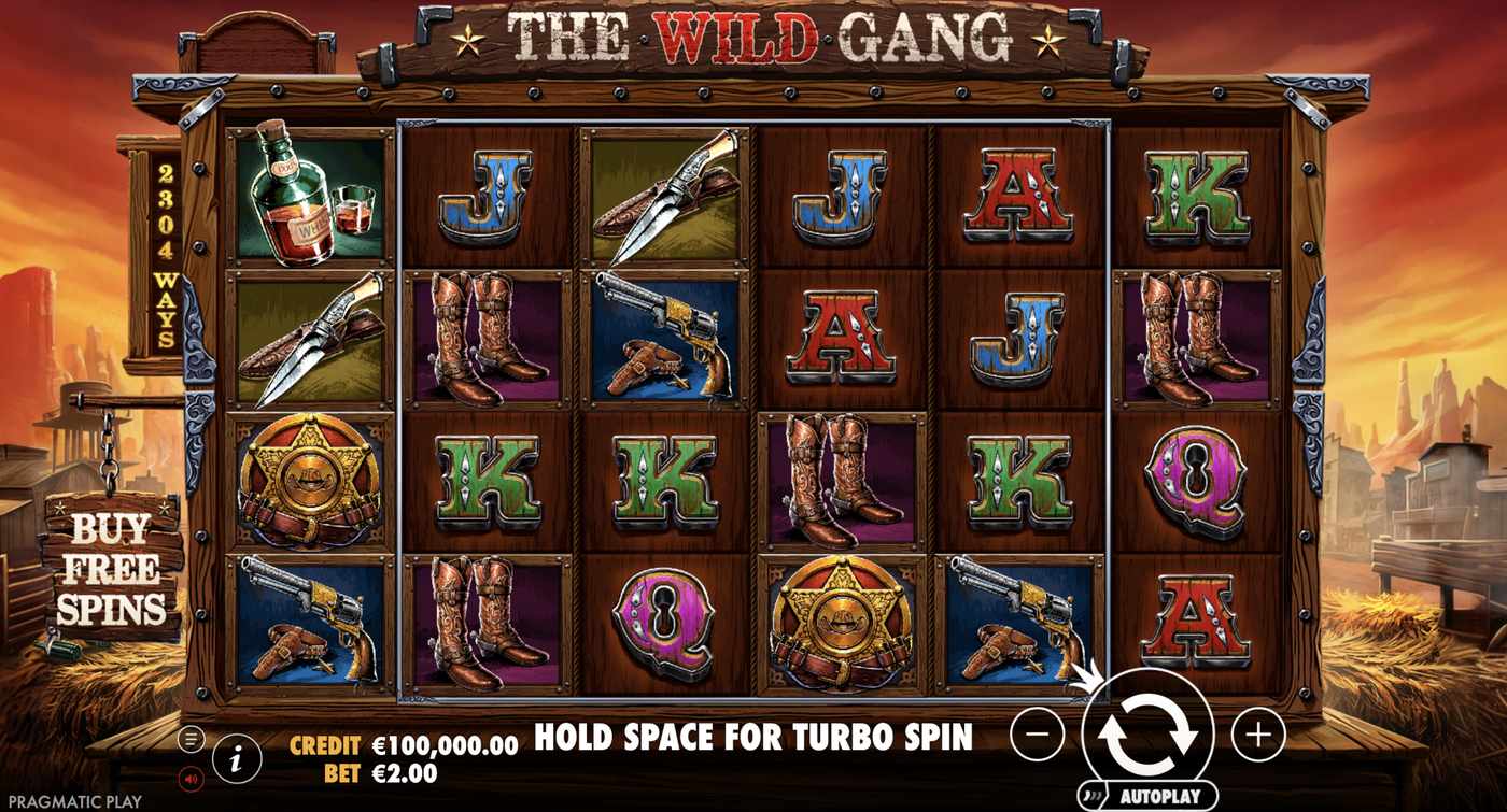 The Wild Gang: image of main menu