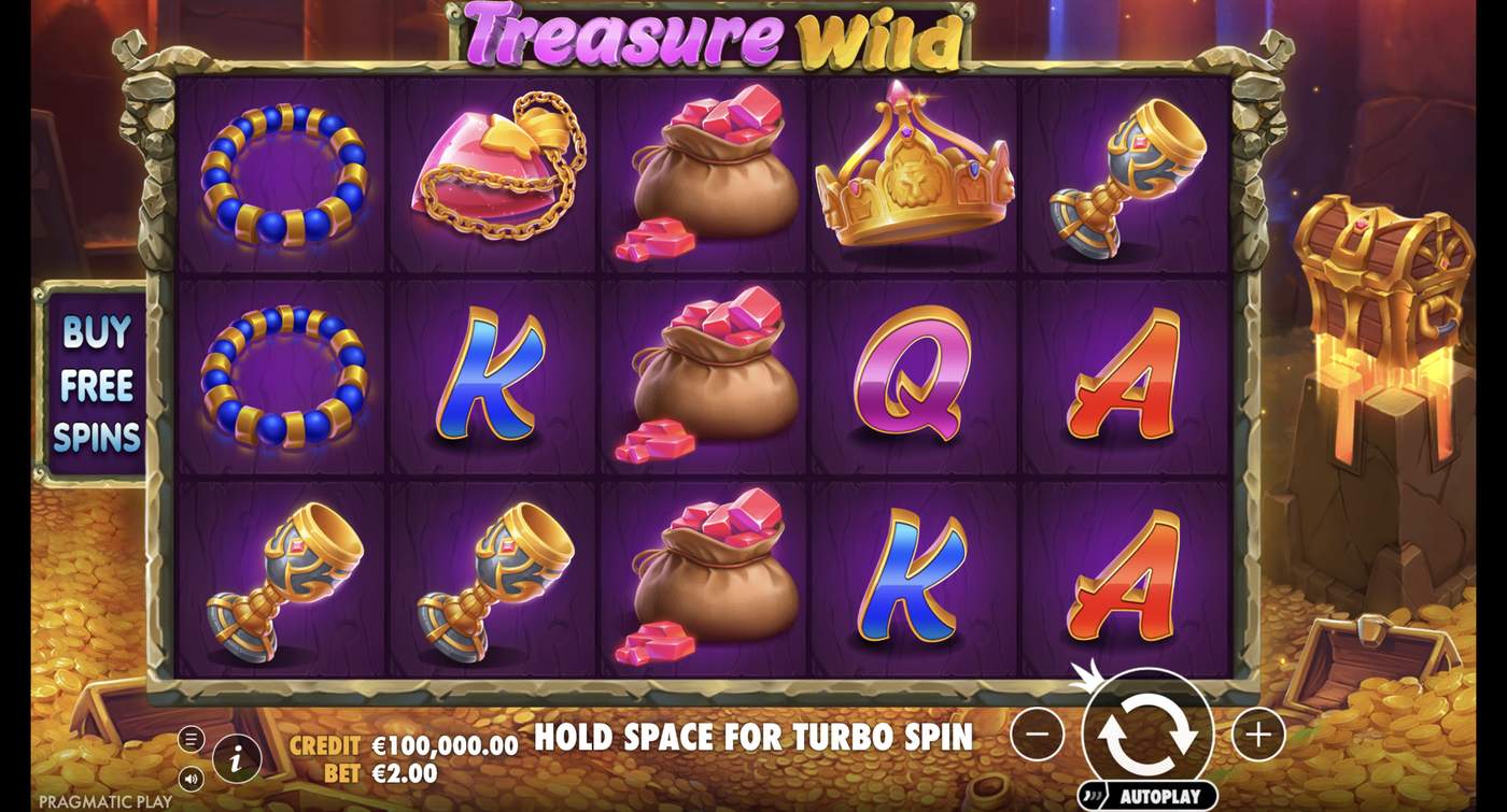 Treasure Wild: image of main menu