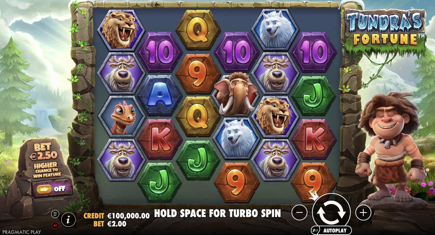 Tundra's Fortune: image of main menu